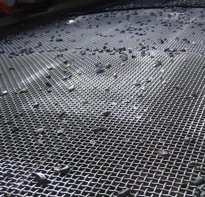 Черный тканевый дробилка вибрирующая сетка Screen Mesh Rock Shaker Высокоуглеродистая сталь 65 Манганец 0